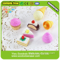 Novelty Cake and Ice-cream Shaped Erasers For Promotional